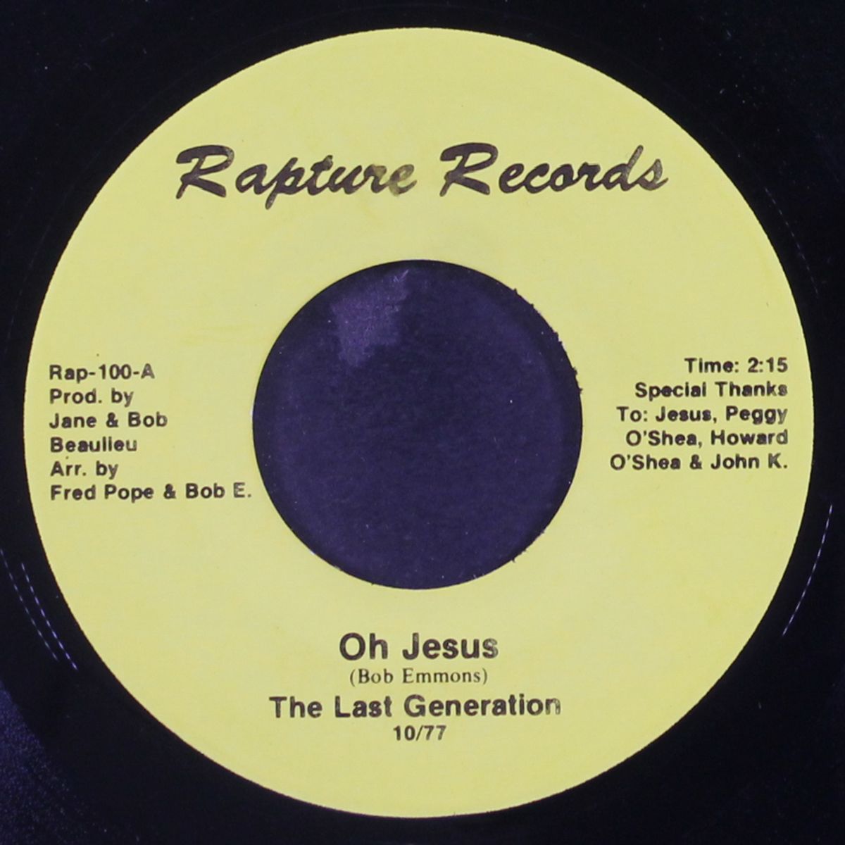 oh jesus / my song to jesus by LAST GENERATION