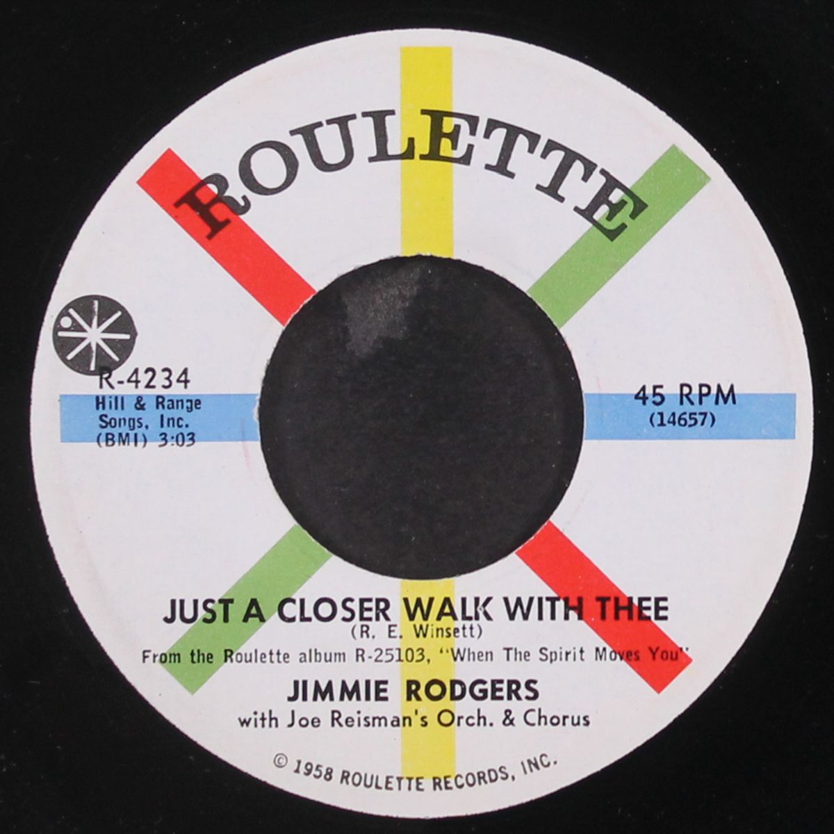 joshua fit the battle o'jericho / just a closer walk with thee by JIMMIE RODGERS