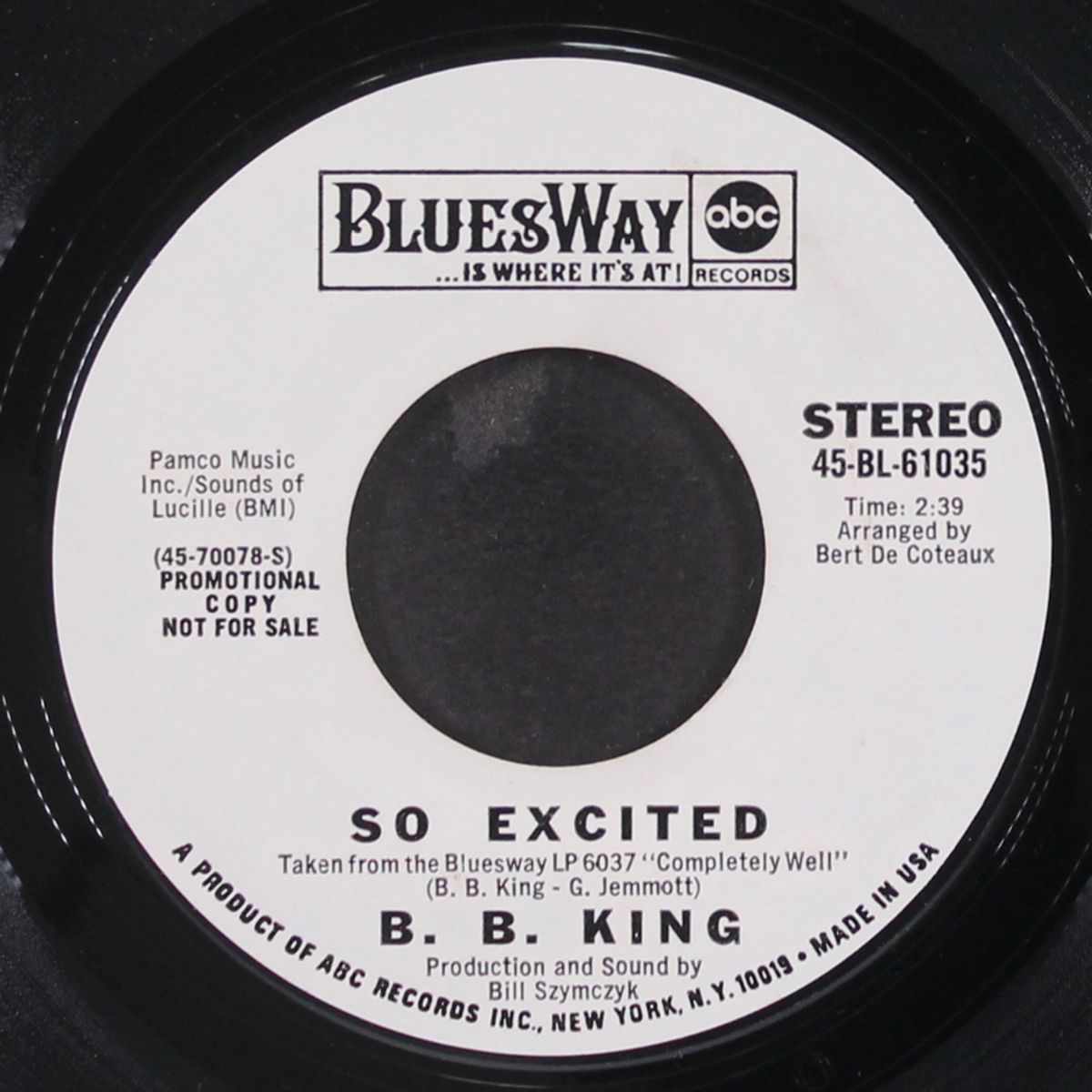 so excited / confessin' the blues by B.B. KING
