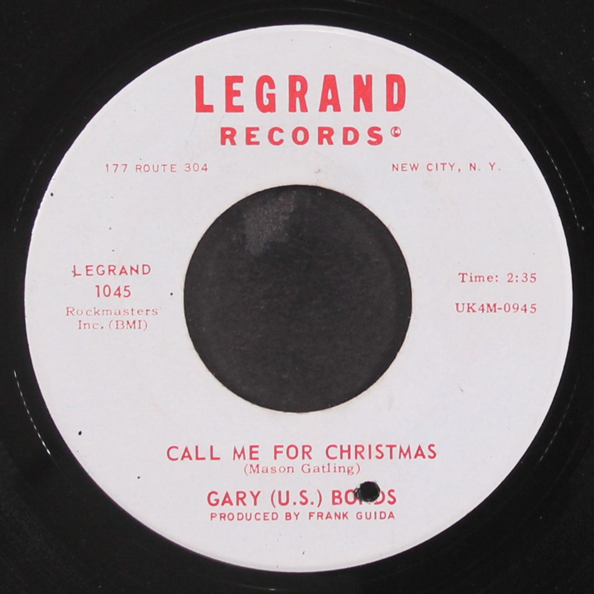 call me for christmas / mixed up faculty by GARY 'U.S.' BONDS