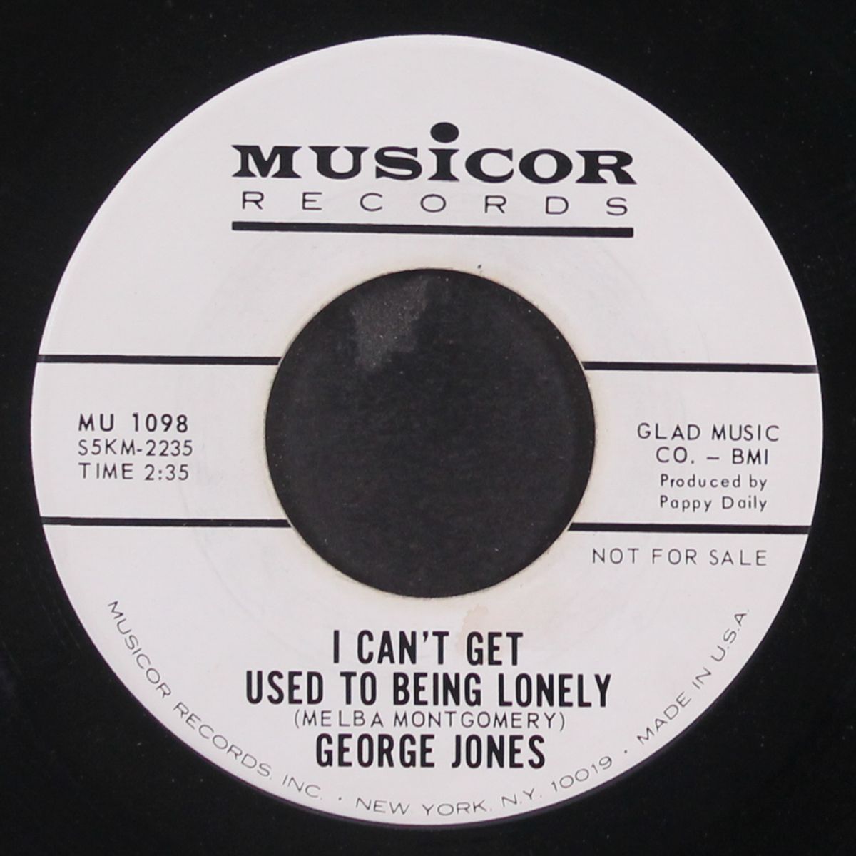 love bug / i can't get used to being lonely by GEORGE JONES