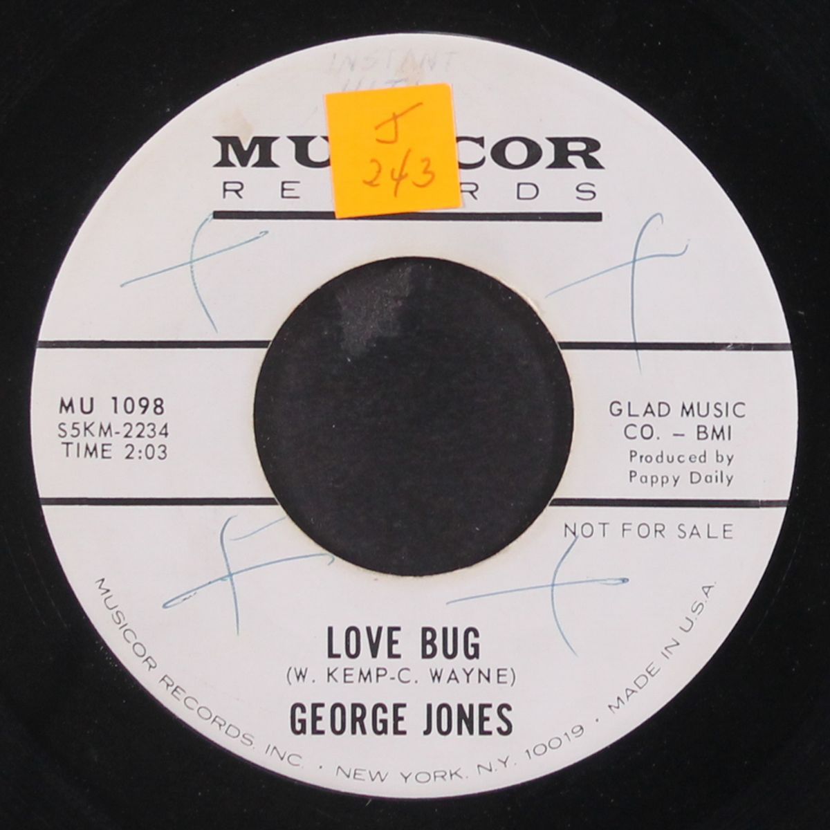 love bug / i can't get used to being lonely by GEORGE JONES