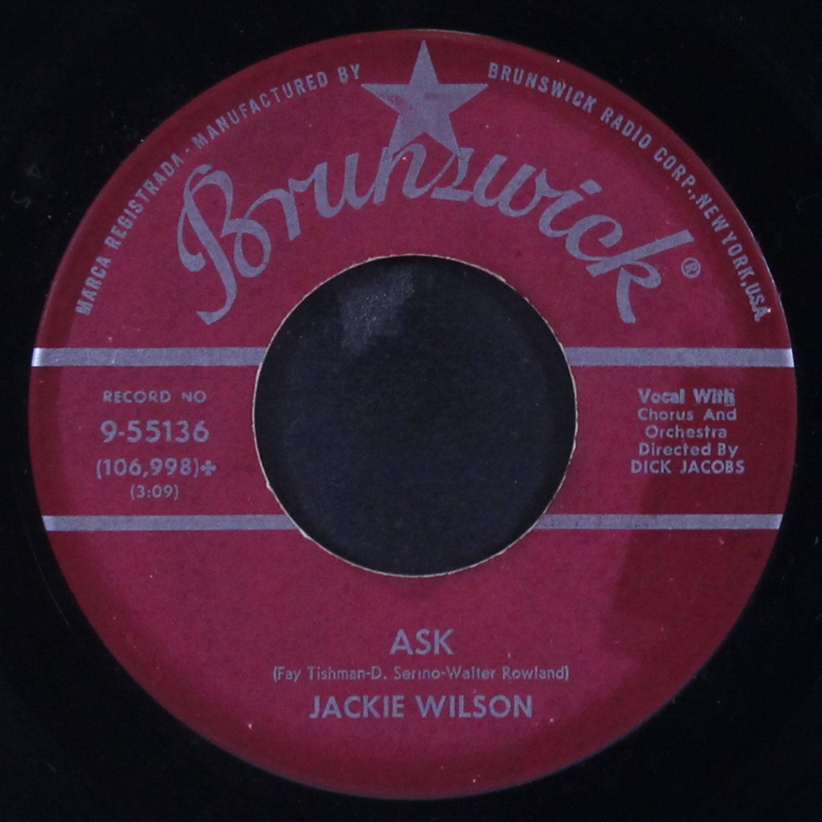 ask / i'll be satisfied by JACKIE WILSON
