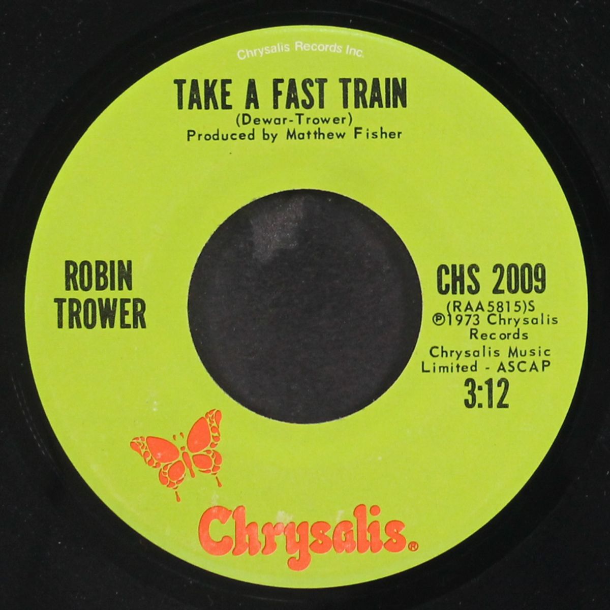 take a fast train / man of the world by ROBIN TROWER