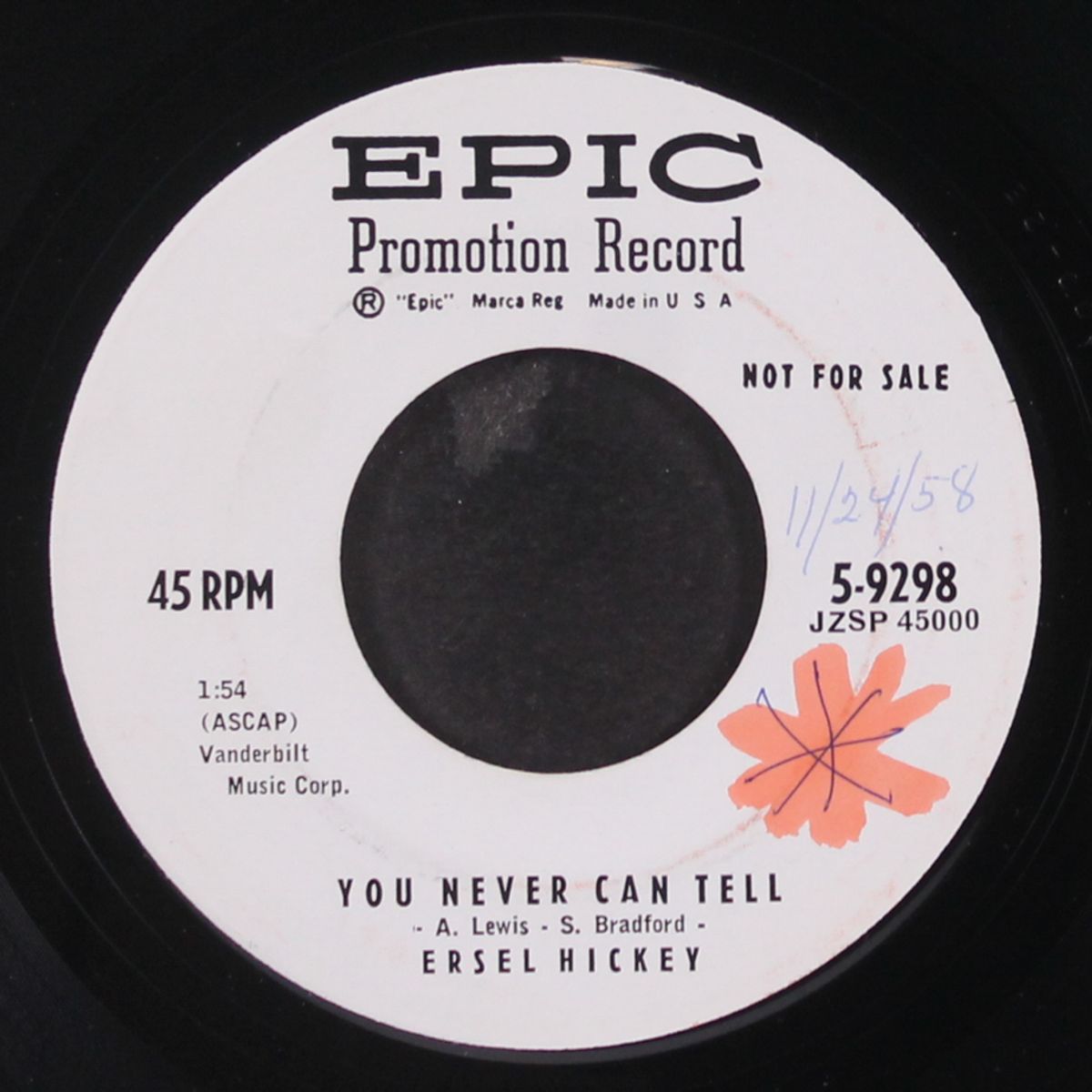 you never can tell / wedding day by ERSEL HICKEY