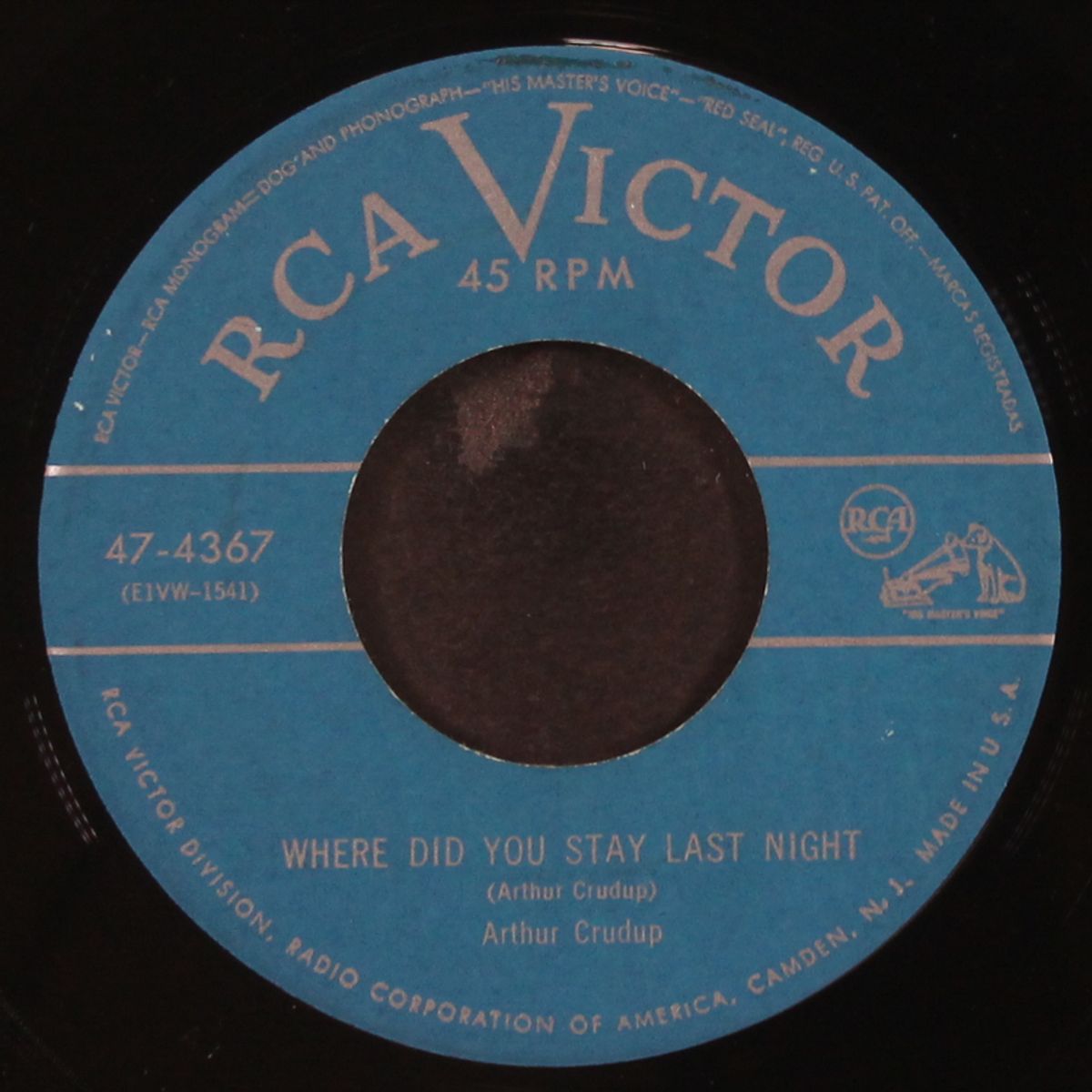 where did you stay last night / love me mama by ARTHUR CRUDUP