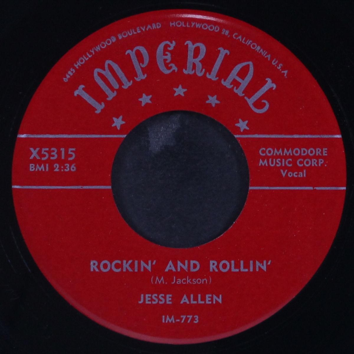 rockin' & rollin' / i love you so by JESSE ALLEN