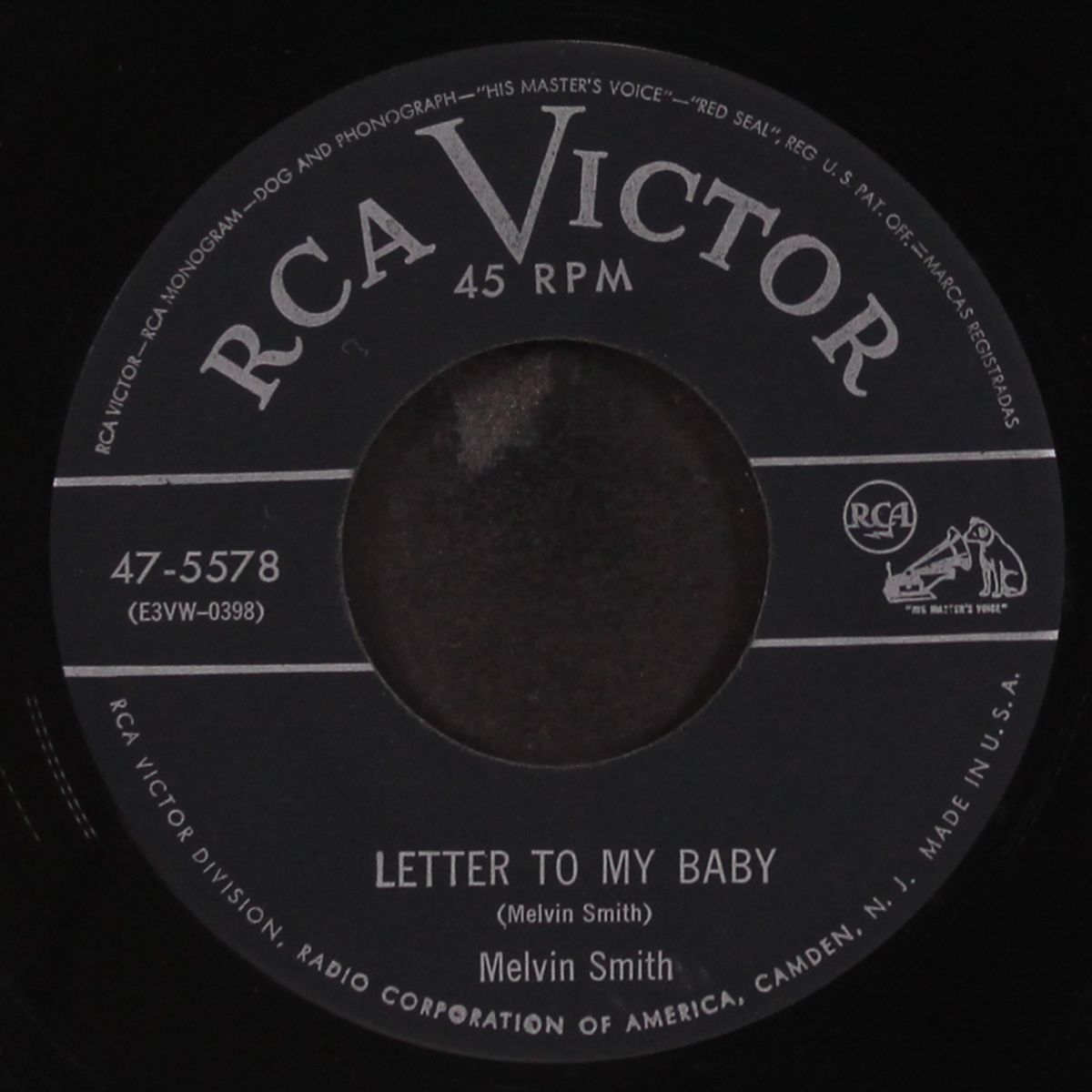 letter to my baby / i feel like goin' home by MELVIN SMITH