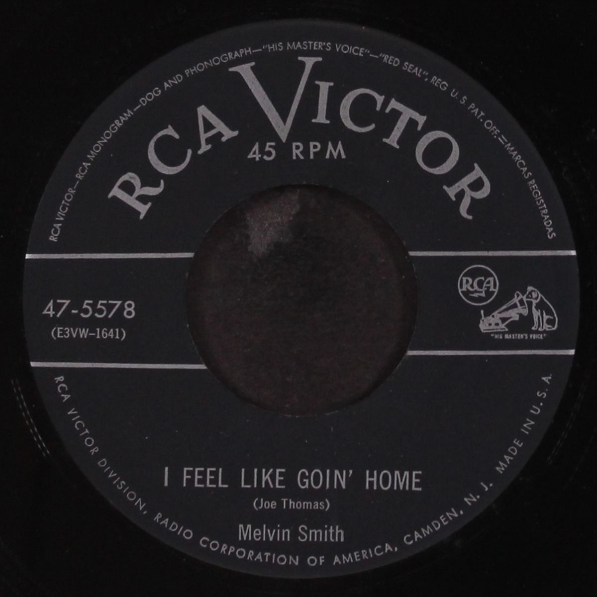 letter to my baby / i feel like goin' home by MELVIN SMITH