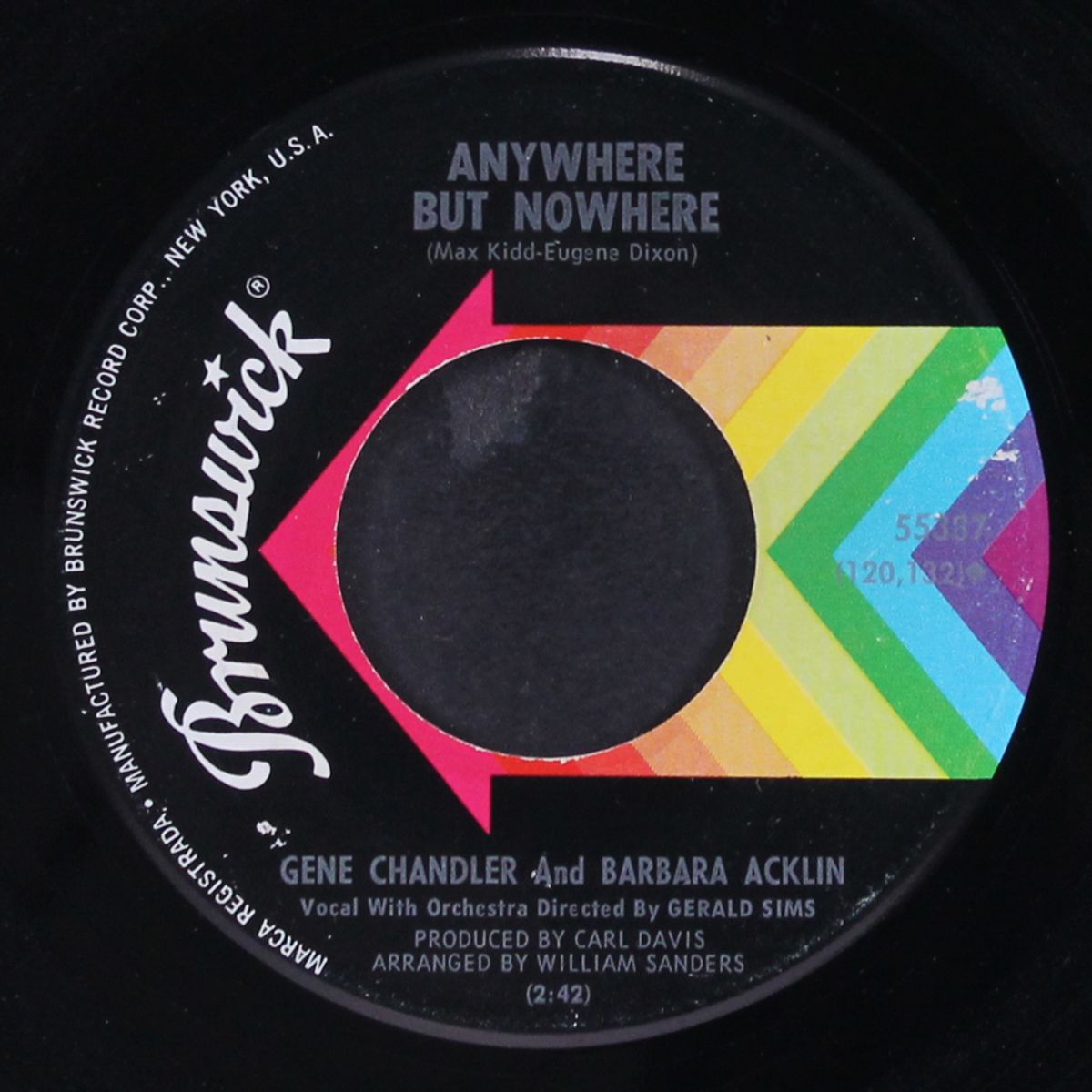 from the teacher to the preacher / anywhere but nowhere by GENE CHANDLER & BARBARA ACKLIN