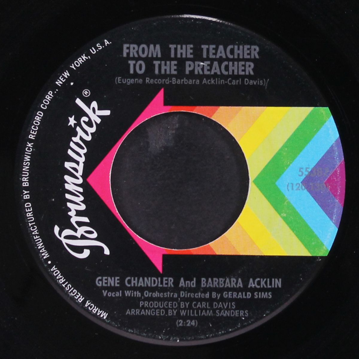 from the teacher to the preacher / anywhere but nowhere by GENE CHANDLER & BARBARA ACKLIN