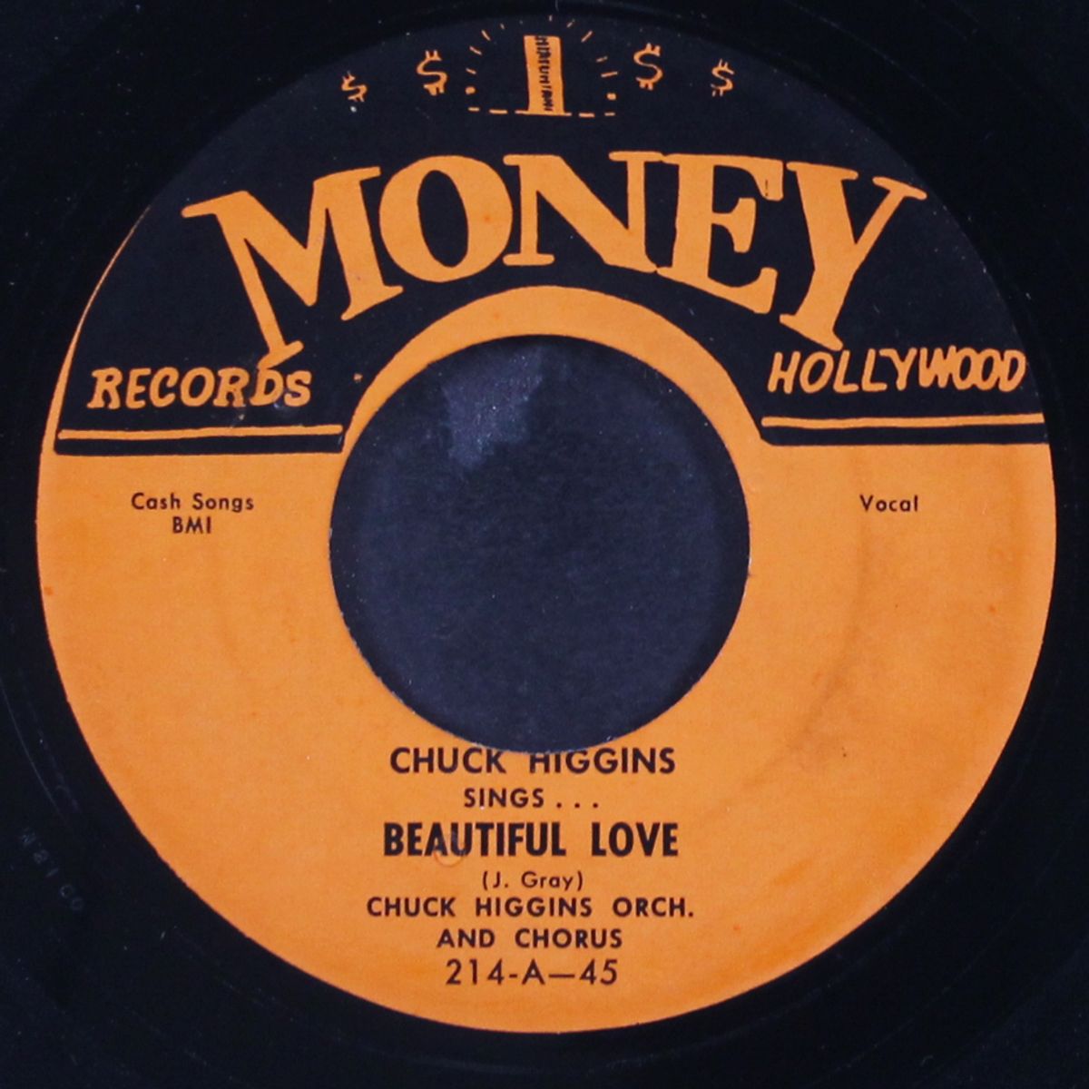 beautiful love / rock & roll by CHUCK HIGGINS & GROUP