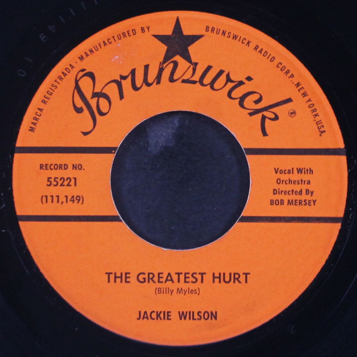 the greatest hurt / there'll be no next time by JACKIE WILSON