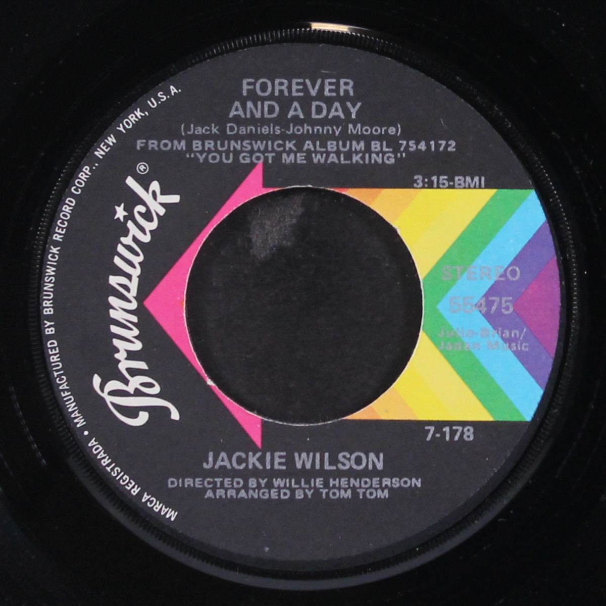 forever and a day / the girl turned me on by JACKIE WILSON