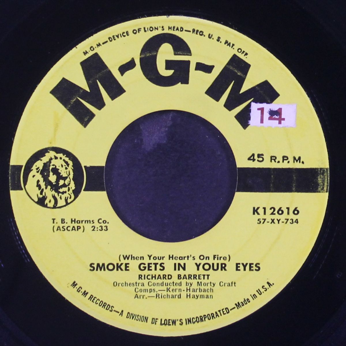 remember me / smoke gets in your eyes by RICHARD BARRETT