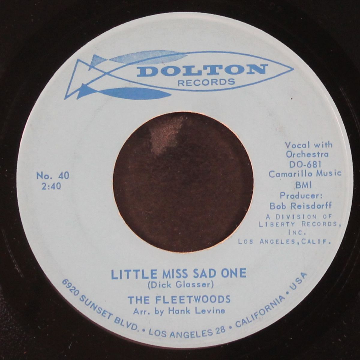 tragedy / little miss sad one by FLEETWOODS