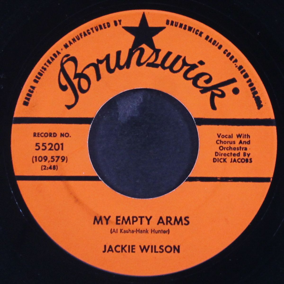 the tear of the year / my empty arms by JACKIE WILSON