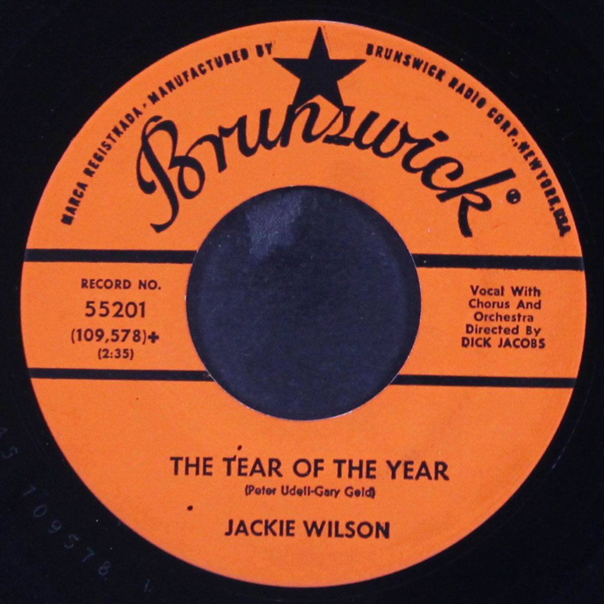 the tear of the year / my empty arms by JACKIE WILSON