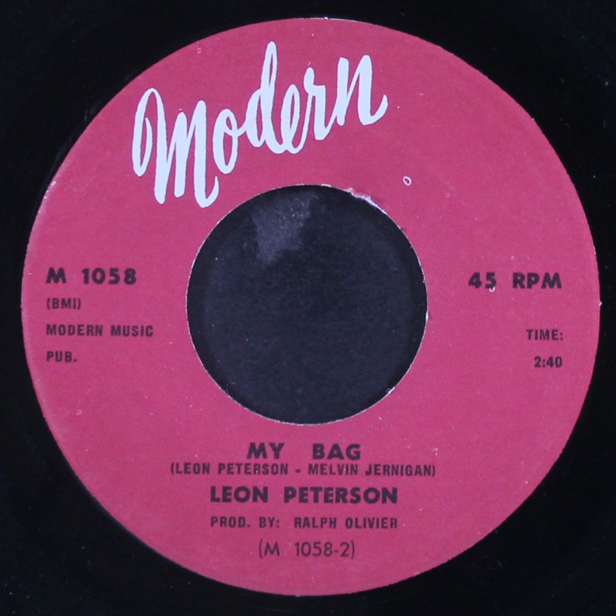 my bag / baby, baby, baby by LEON PETERSON