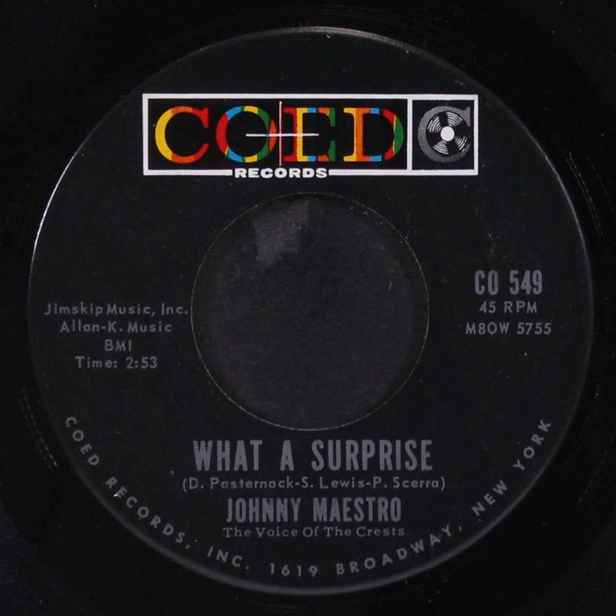 what a surprise / the warning voice by JOHNNY MAESTRO