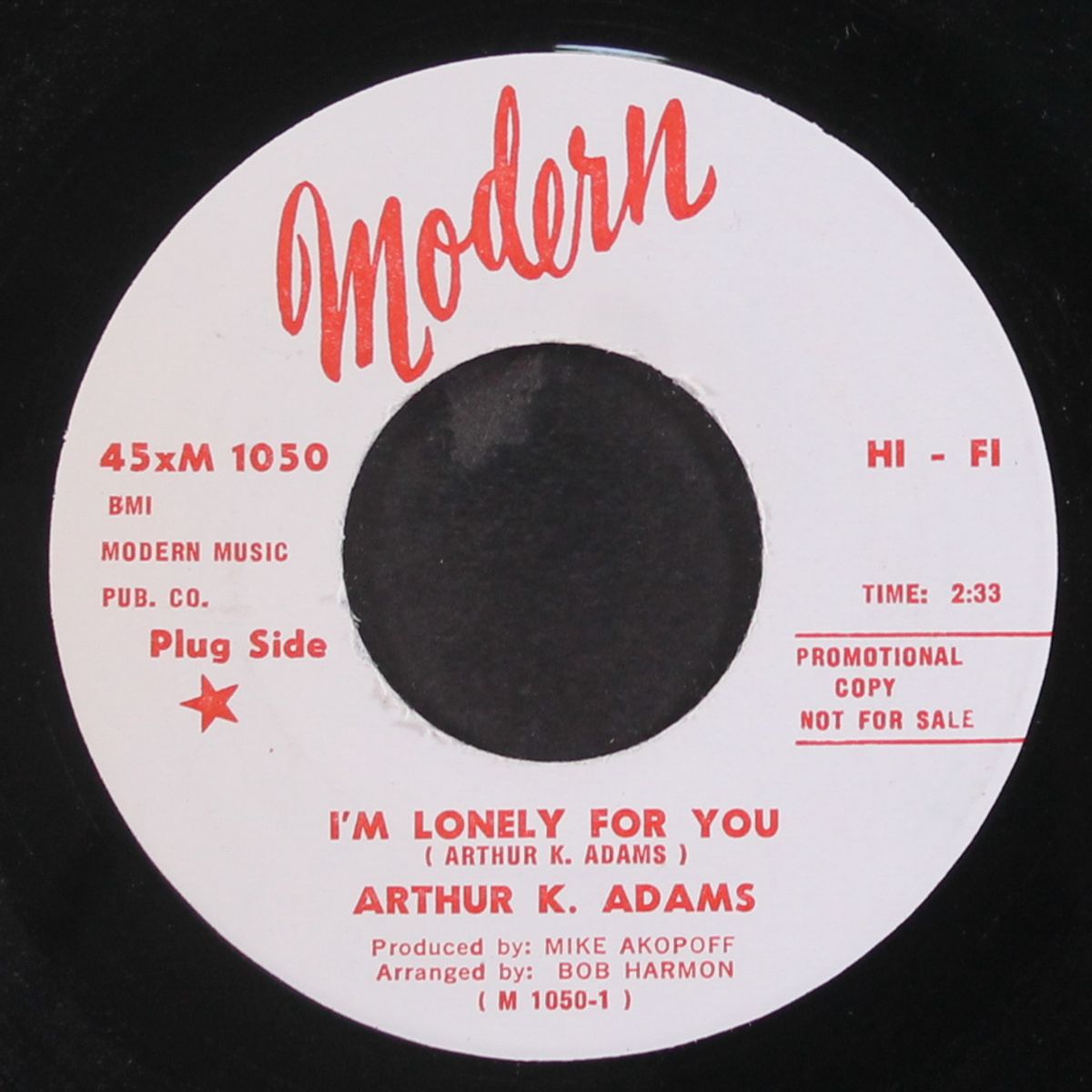 i'm lonely for you / let your hair down by ARTHUR K. ADAMS