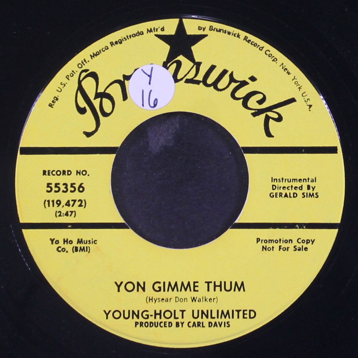 dig her walk / yon gimmie thum by YOUNG-HOLT UNLIMITED
