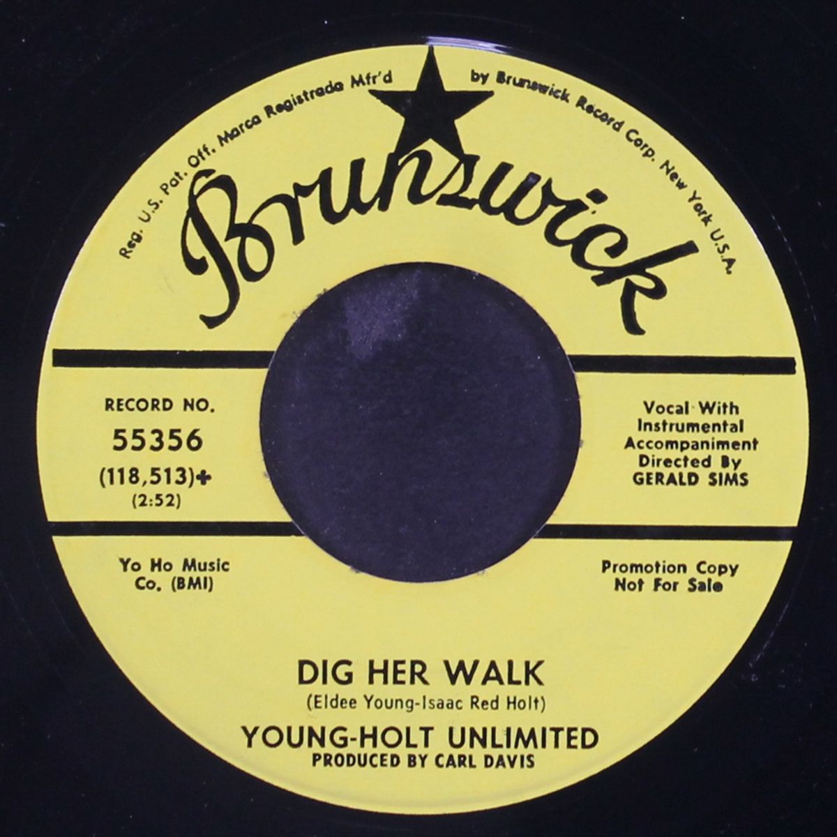 dig her walk / yon gimmie thum by YOUNG-HOLT UNLIMITED