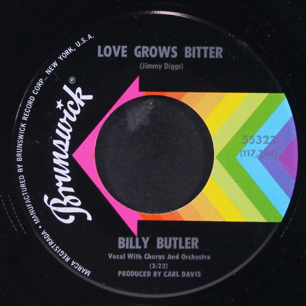 come over to my side / love grows bitter by BILLY BUTLER