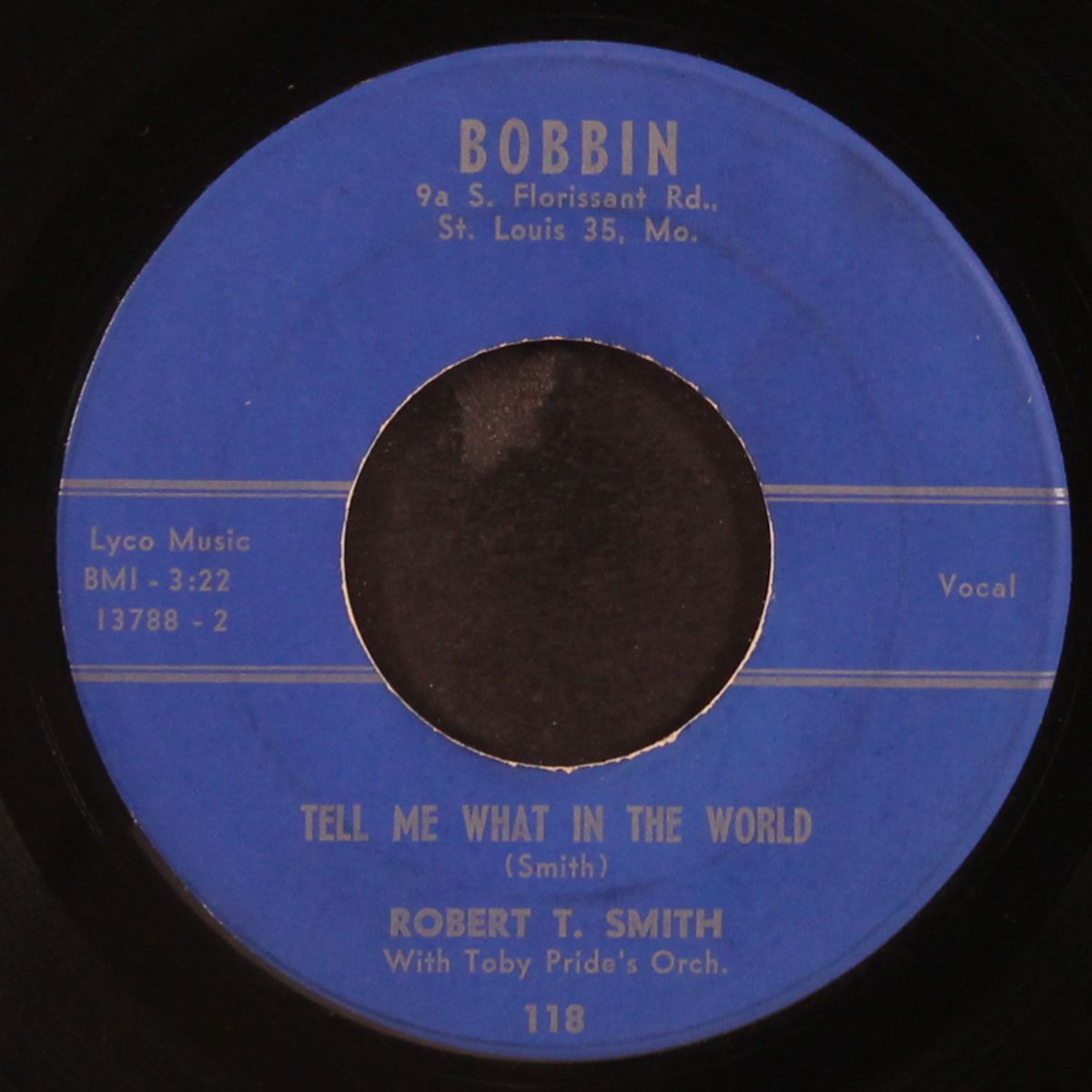 workin' again / tell me what in the world by ROBERT T. SMITH