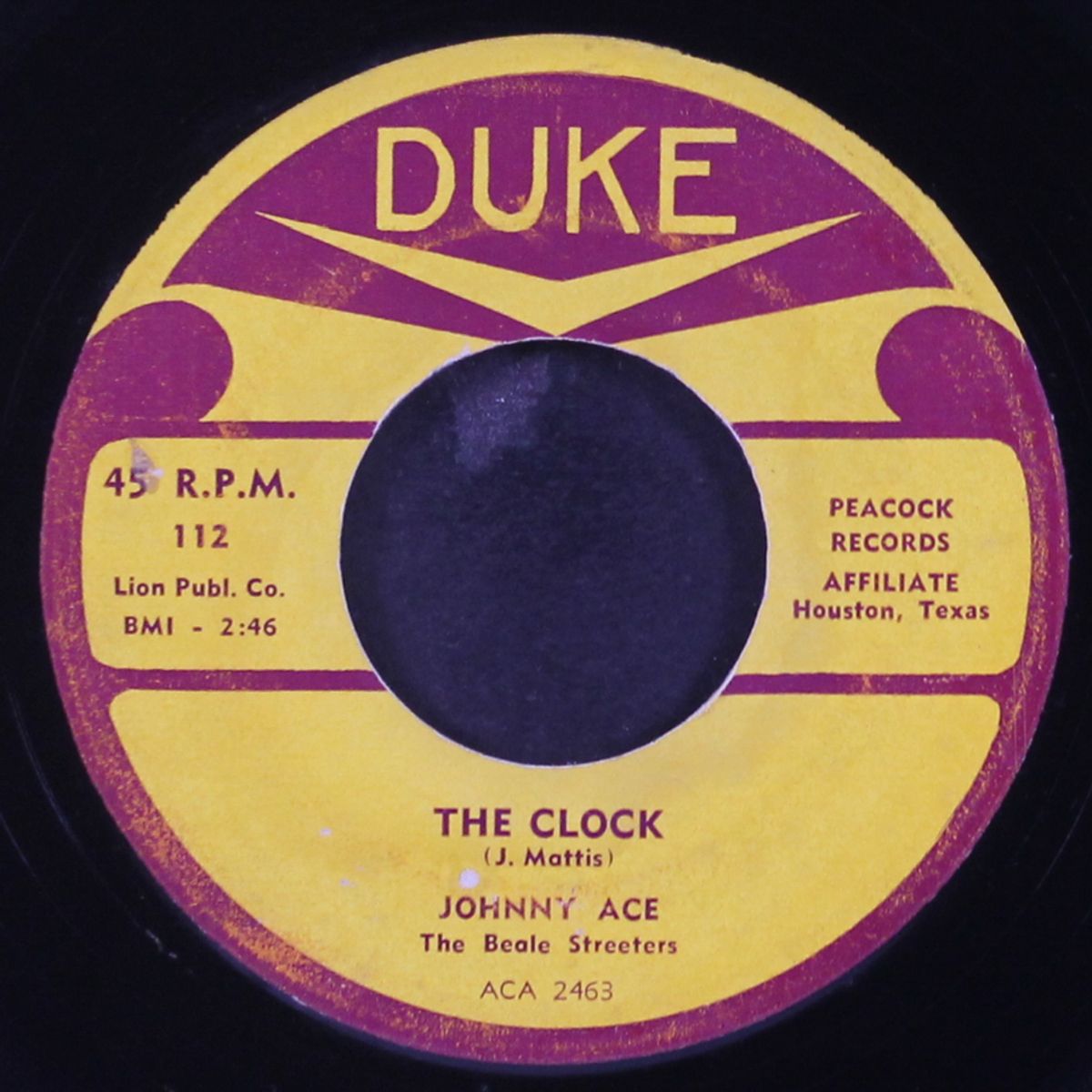 the clock / aces wild by JOHNNY ACE