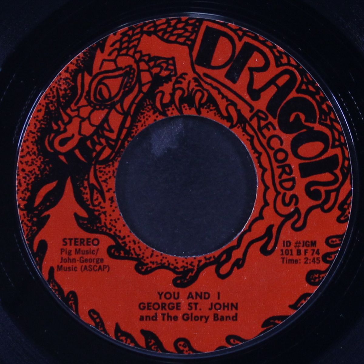 standin' on my feet / you and i by GEORGE ST. JOHN & GLORY BAND