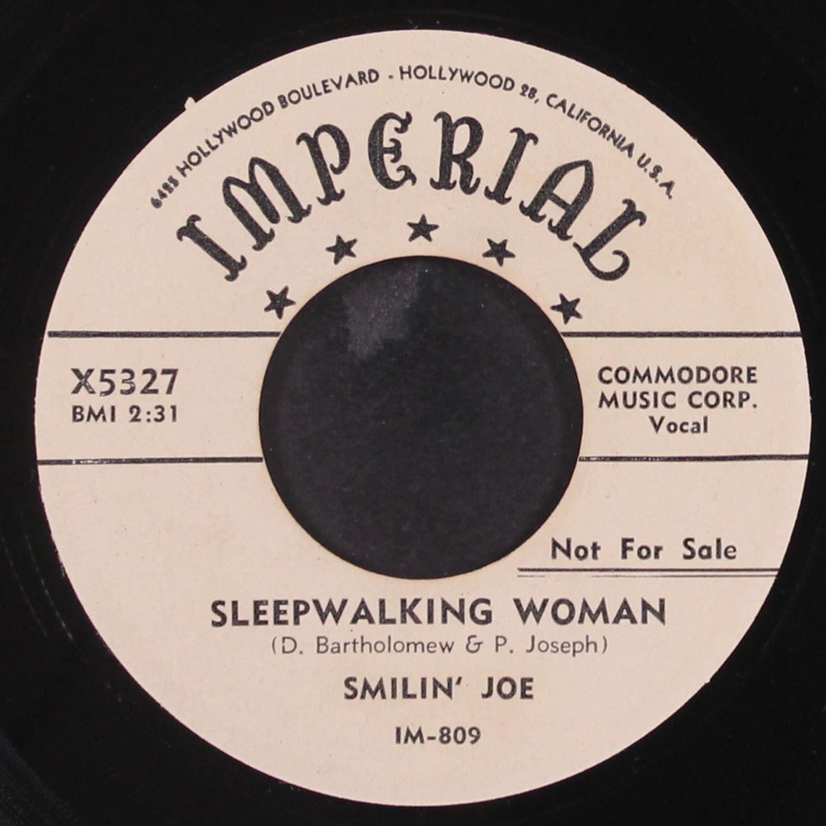 sleepwalking woman / how long must i wait by SMILIN' JOE