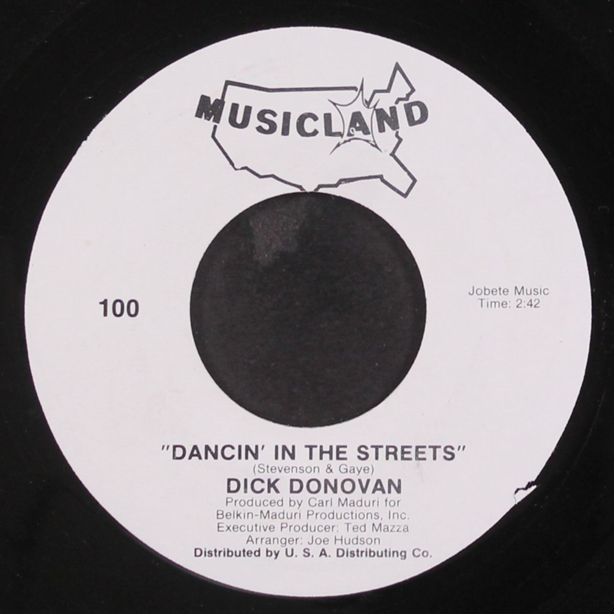 dancin' in the streets / crying in the rain by DICK DONOVAN