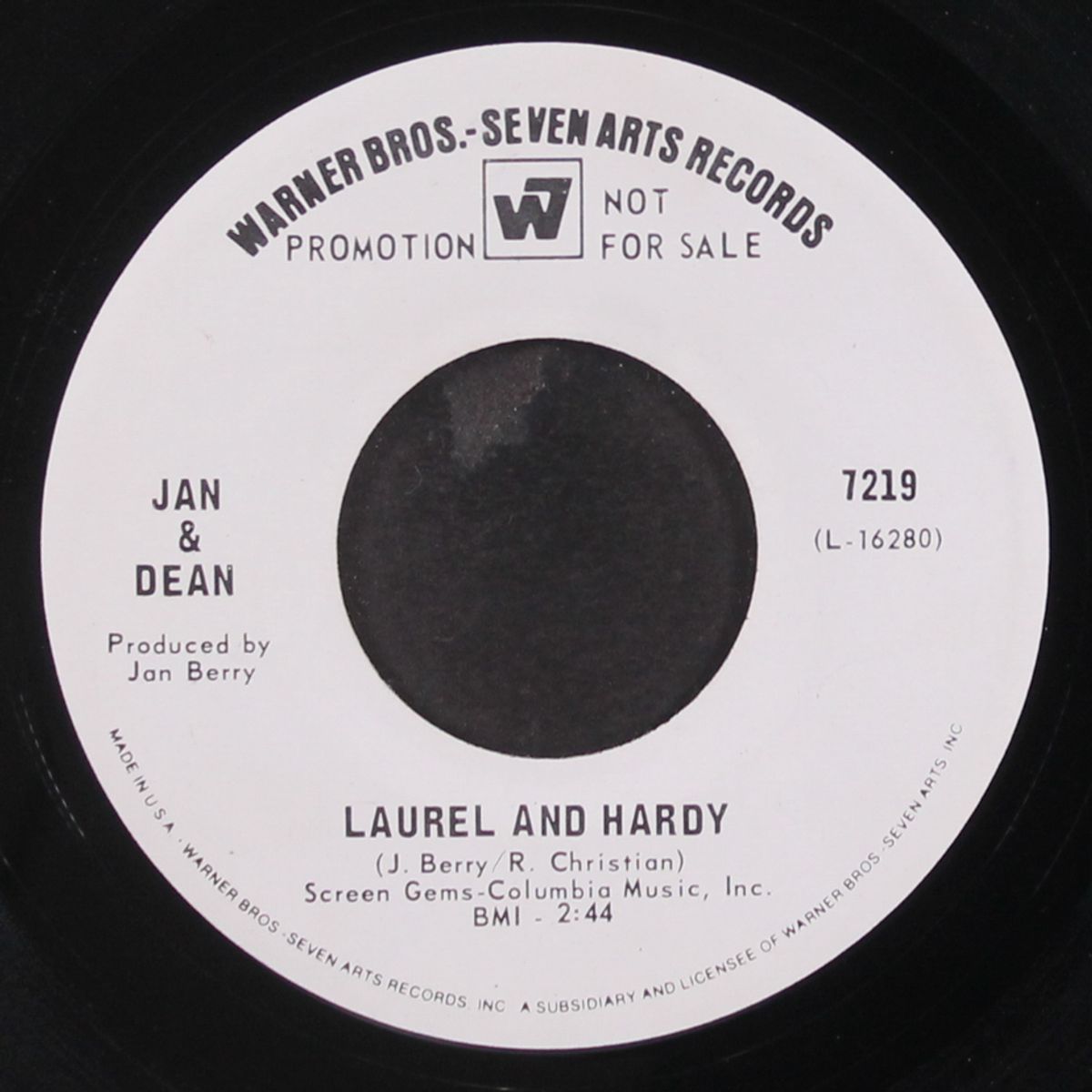 laurel and hardy / i know my mind by JAN & DEAN