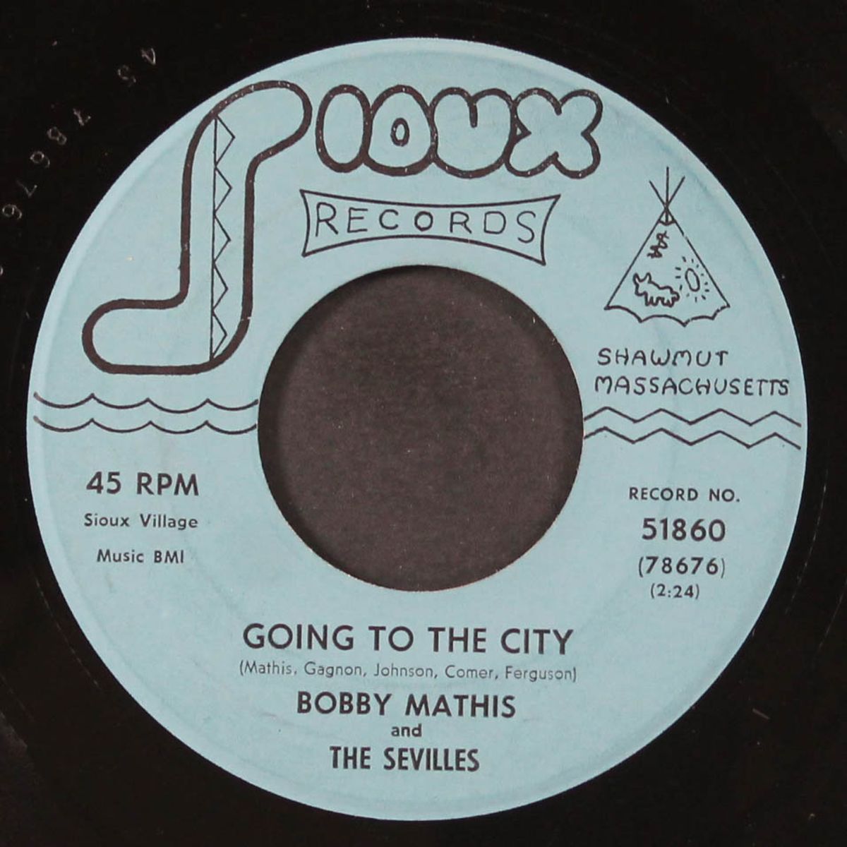 girl in the drug store / going to the city by BOBBY MATHIS & SEVILLES