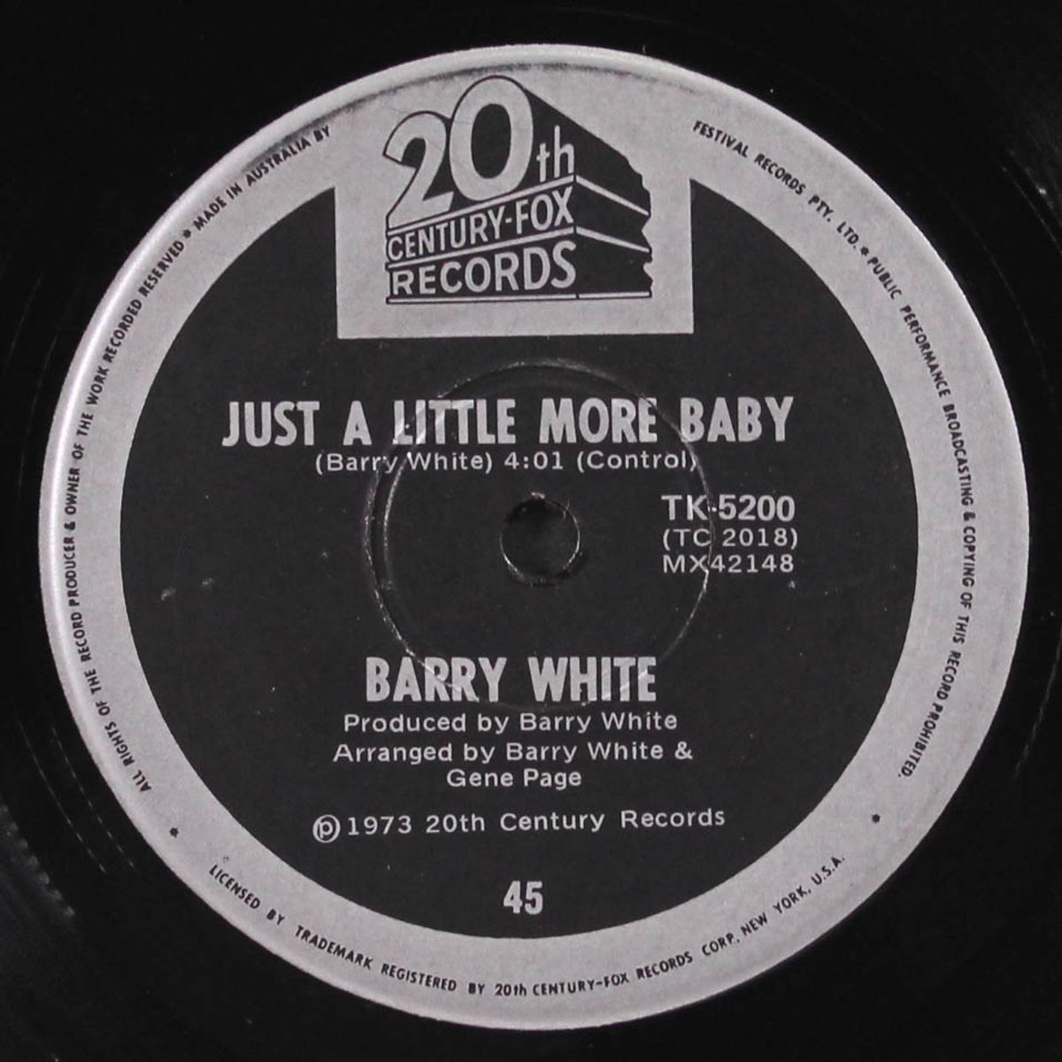 i'm gonna love you just a little more baby / just a little more baby by BARRY WHITE