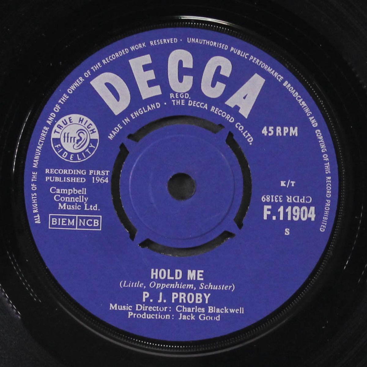 hold me / tip of my fingers by P.J. PROBY