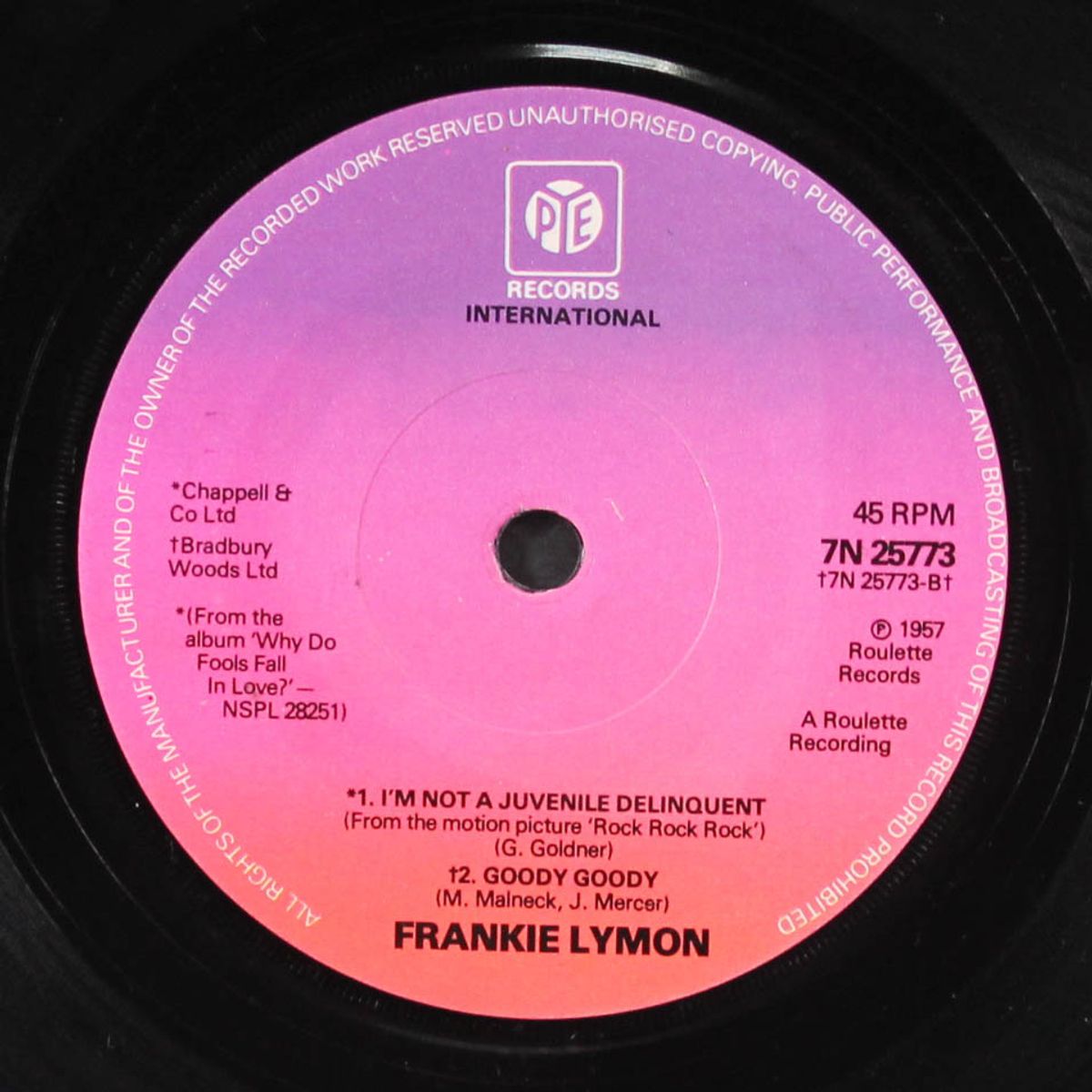 why do fools fall in love / i'm not a juvenile delinquent by FRANKIE LYMON
