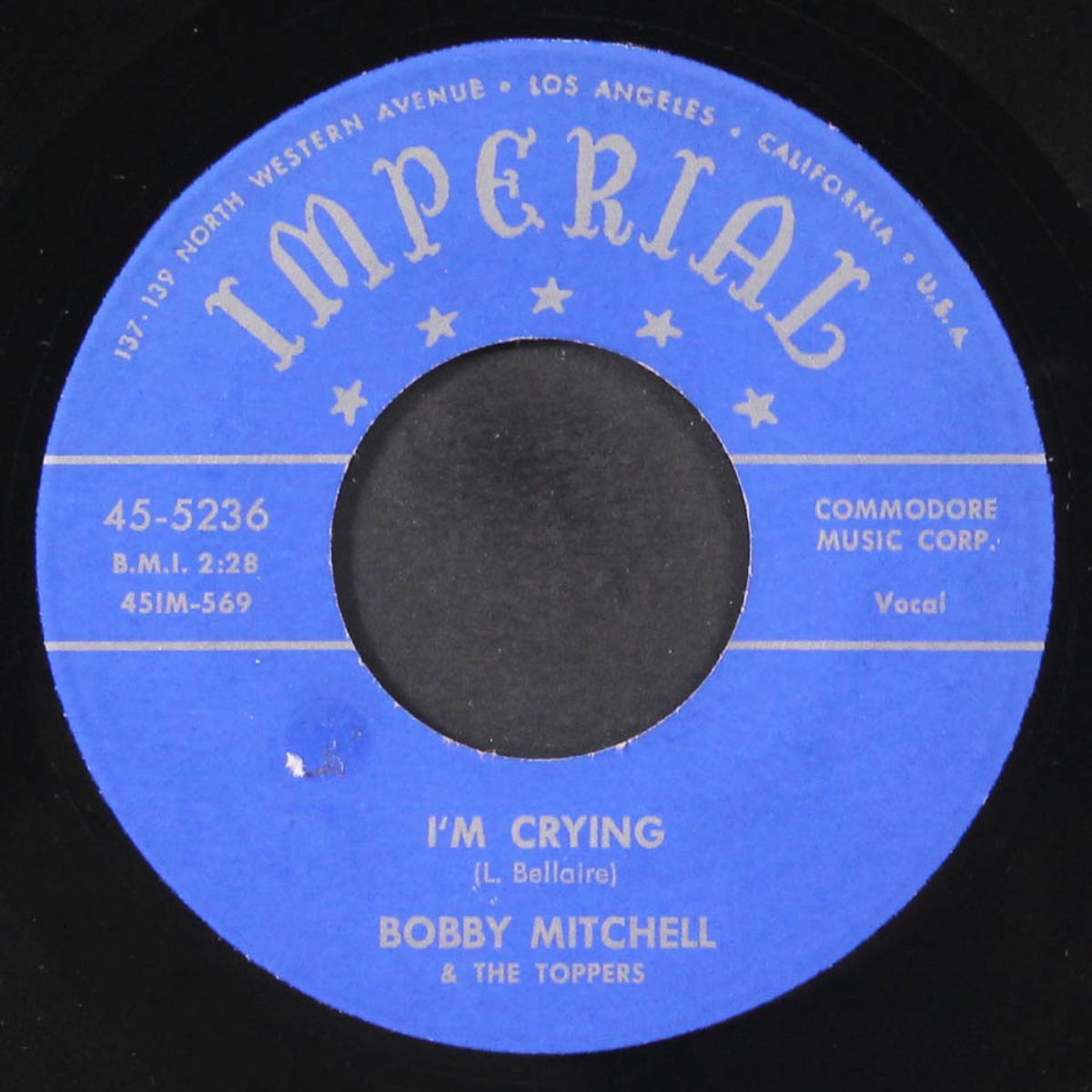 i'm crying / rack 'em back by BOBBY MITCHELL & TOPPERS