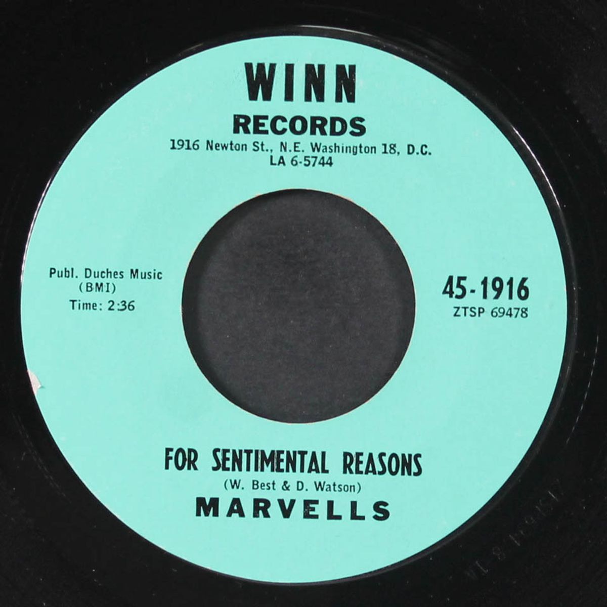 for sentimental reasons / come back by MARVELLS