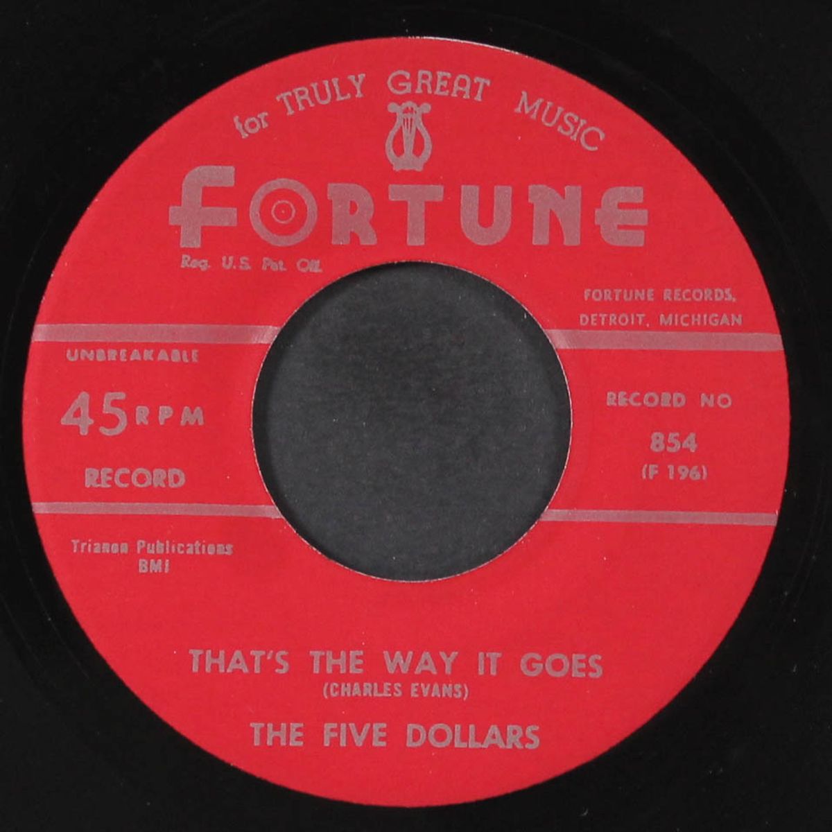 my baby-o / that's the way it goes by FIVE DOLLARS