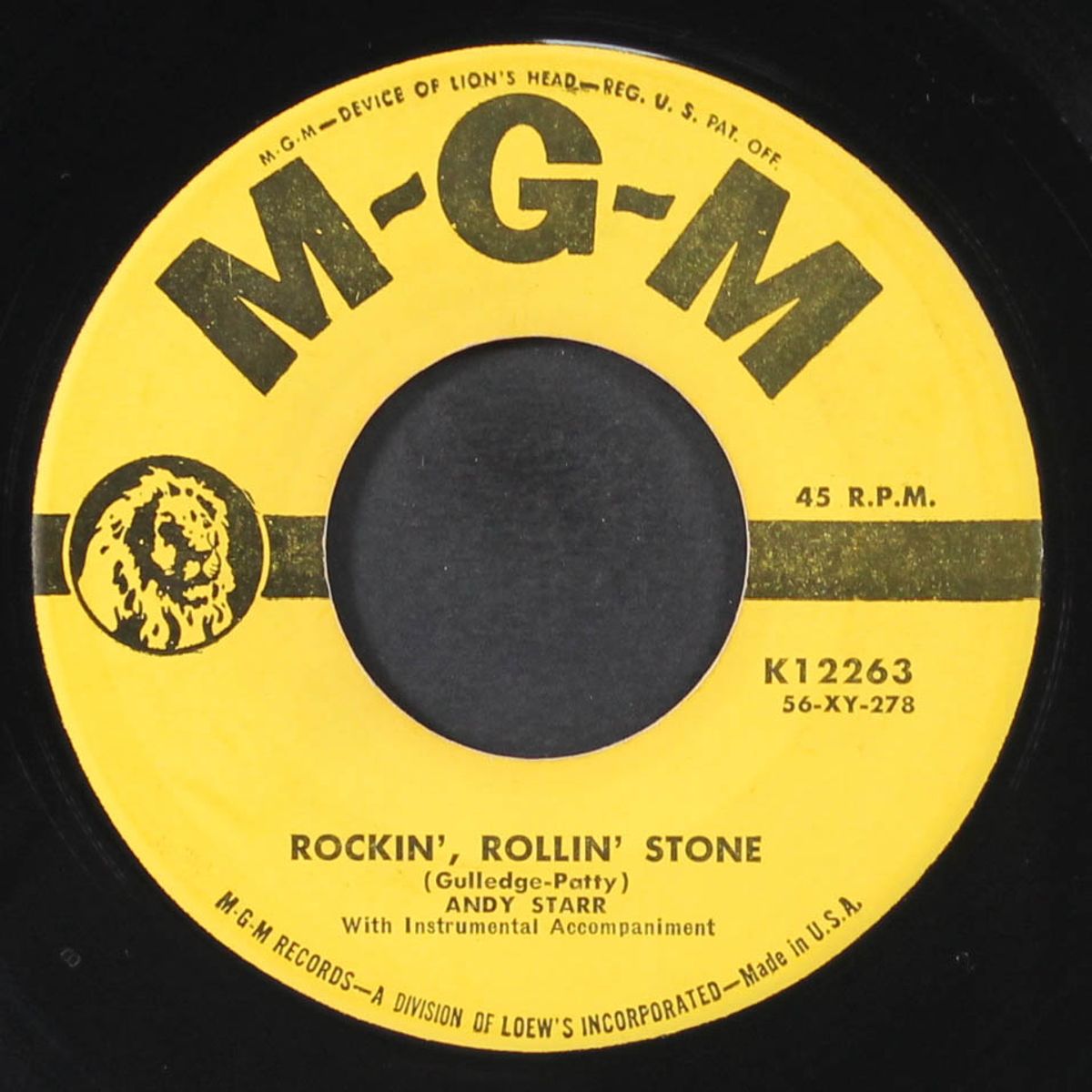rockin', rollin' stone / i wanna go south by ANDY STARR