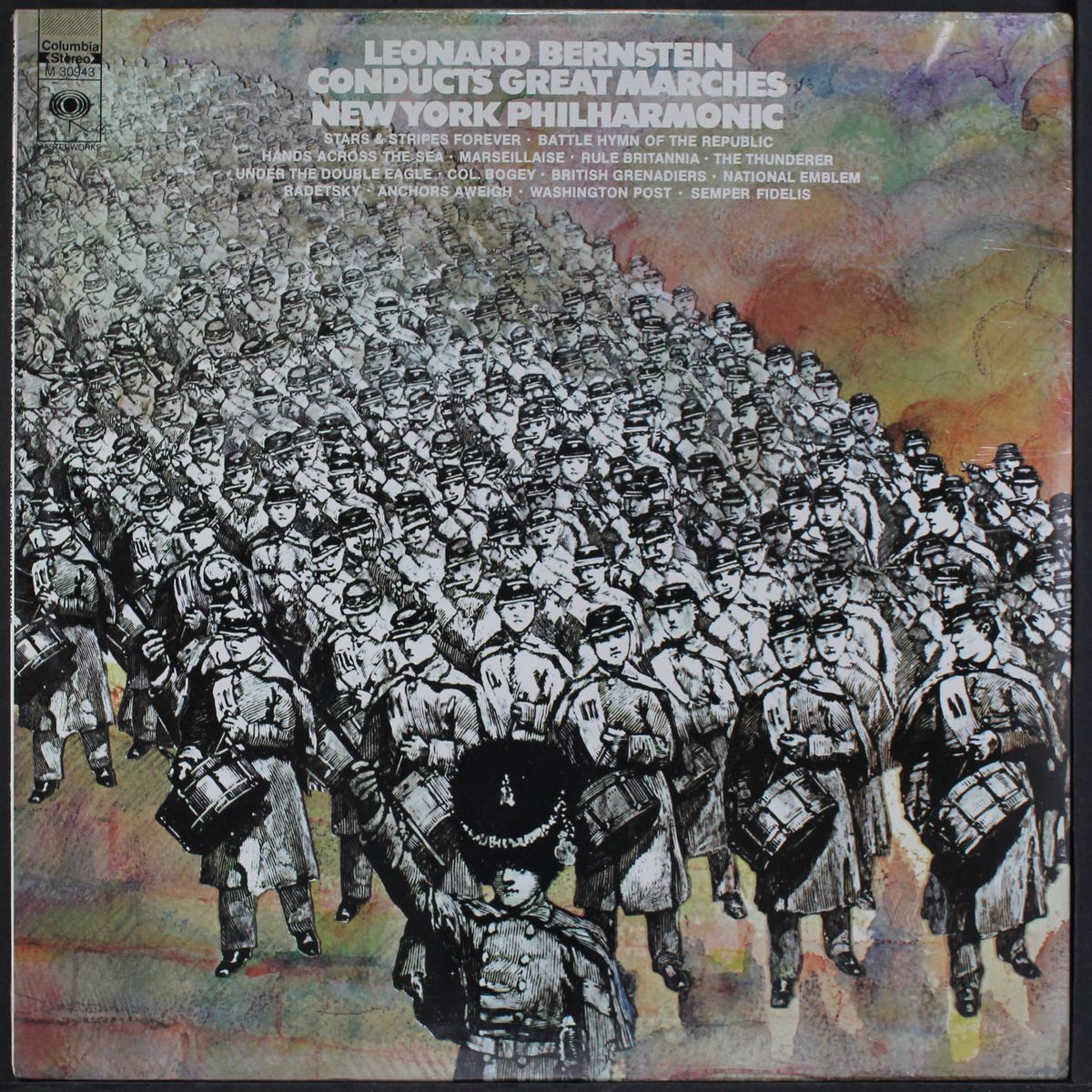 conducts great marches by LEONARD BERNSTEIN
