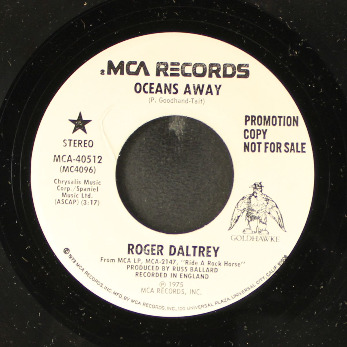 oceans away / same by ROGER DALTREY