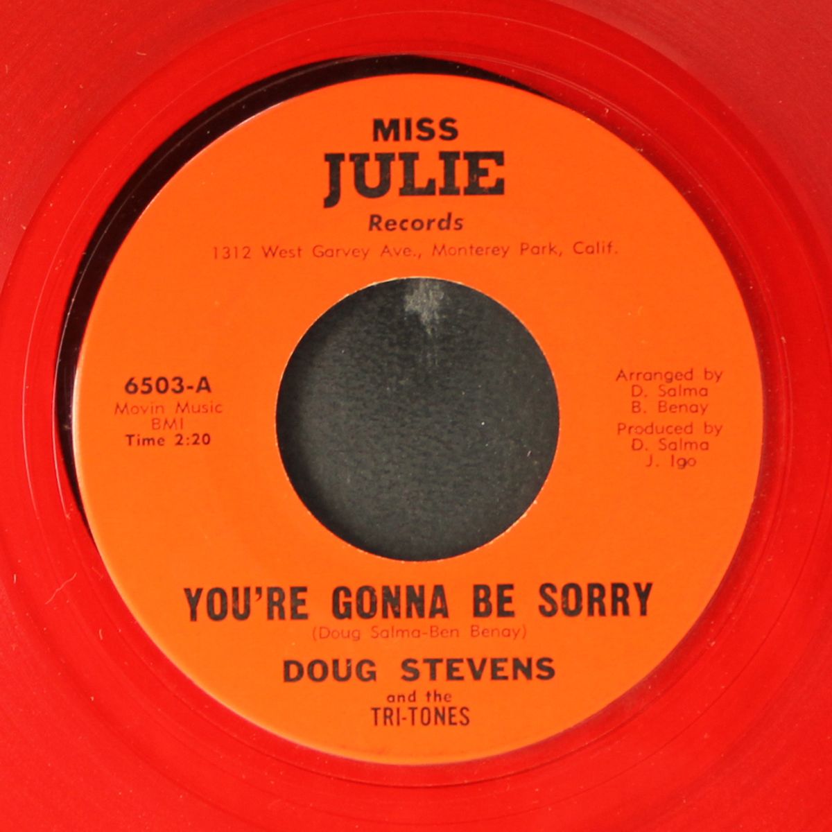 summertime's a com'in / you're gonna be sorry by DOUG STEVENS & TRI-TONES