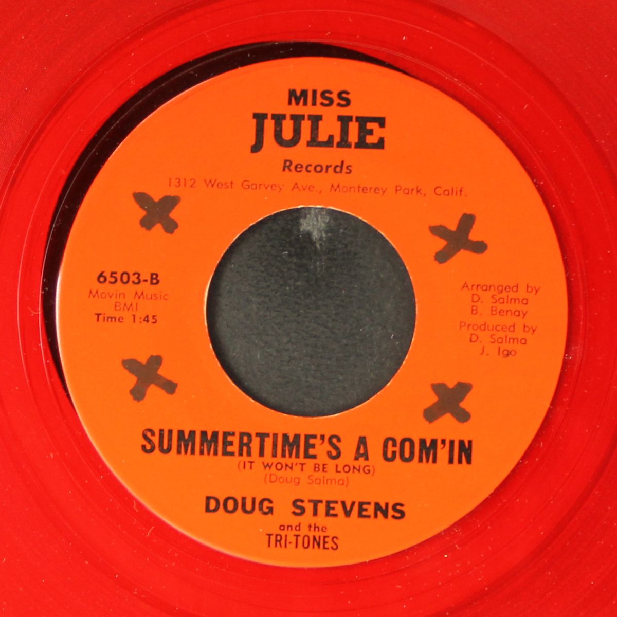 summertime's a com'in / you're gonna be sorry by DOUG STEVENS & TRI-TONES