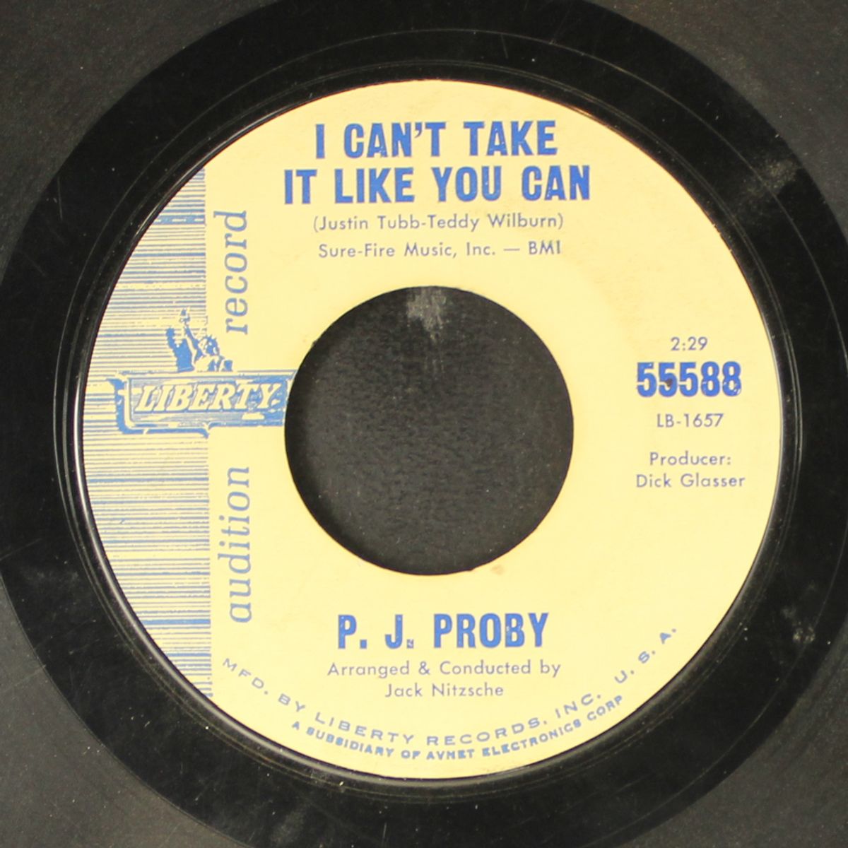 so do i / i can't take it like you can by P.J. PROBY