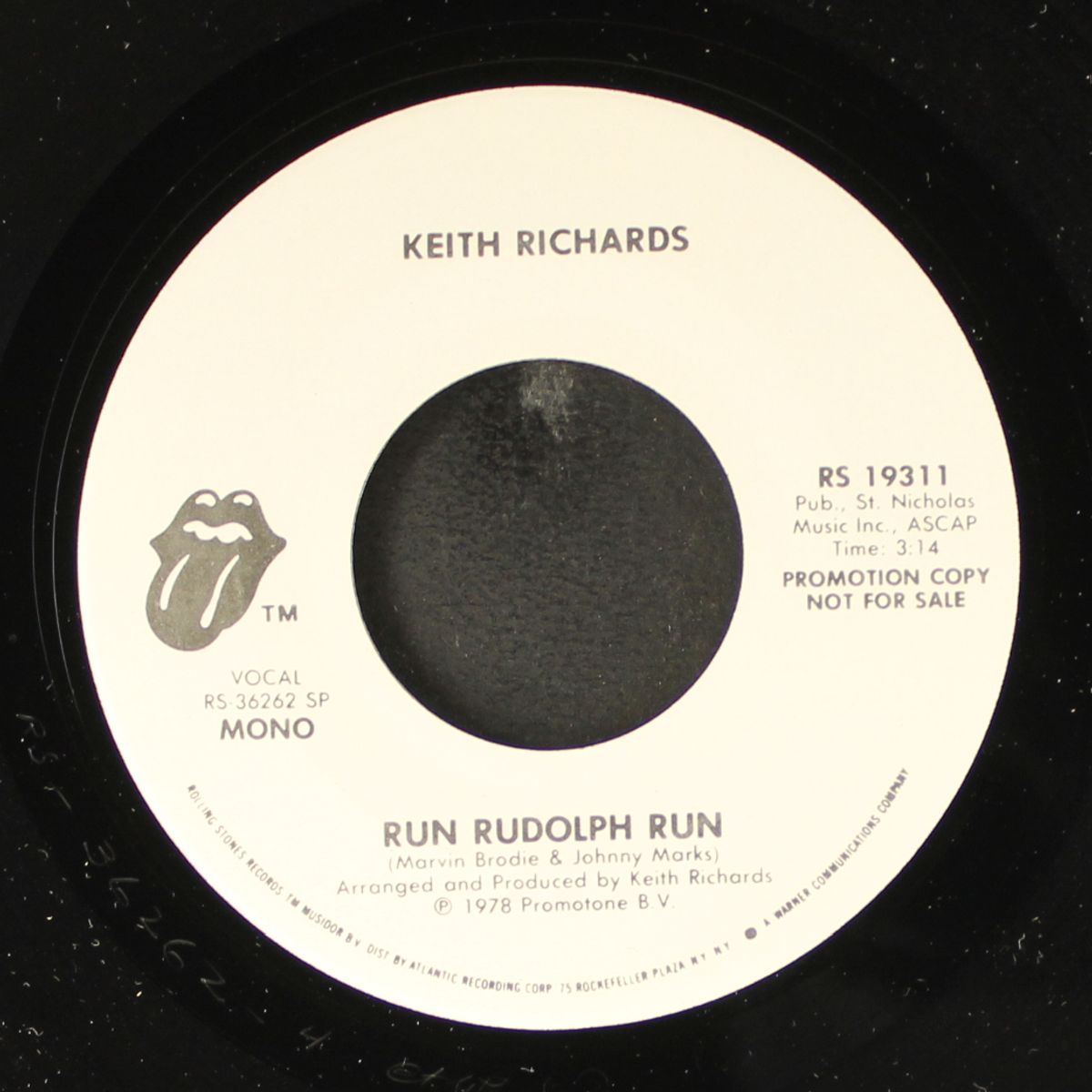 run rudolph run / mono by KEITH RICHARDS