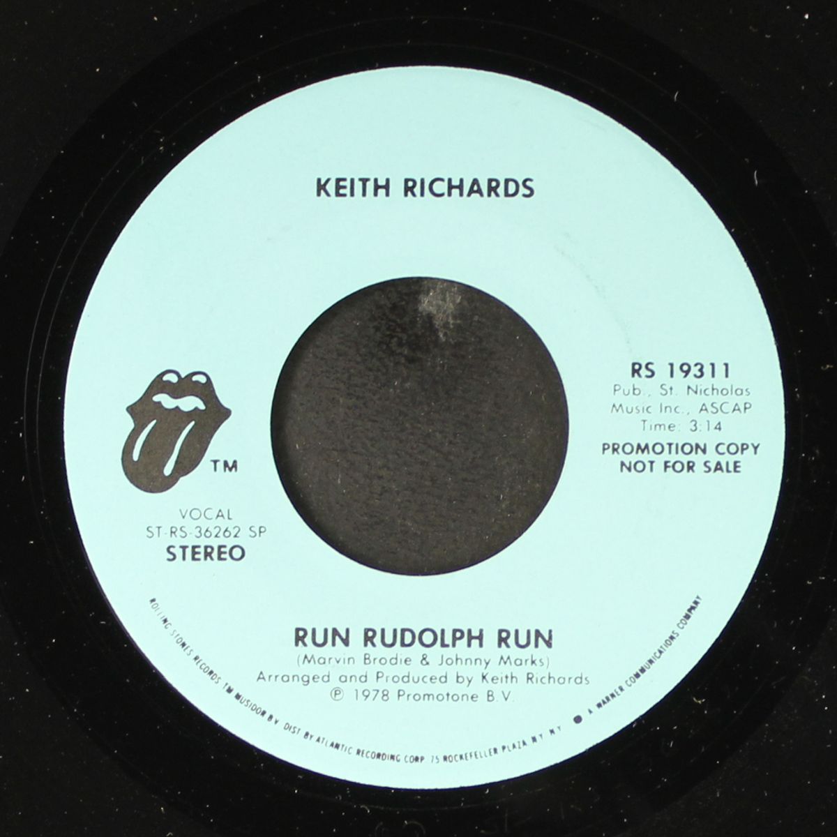 run rudolph run / mono by KEITH RICHARDS