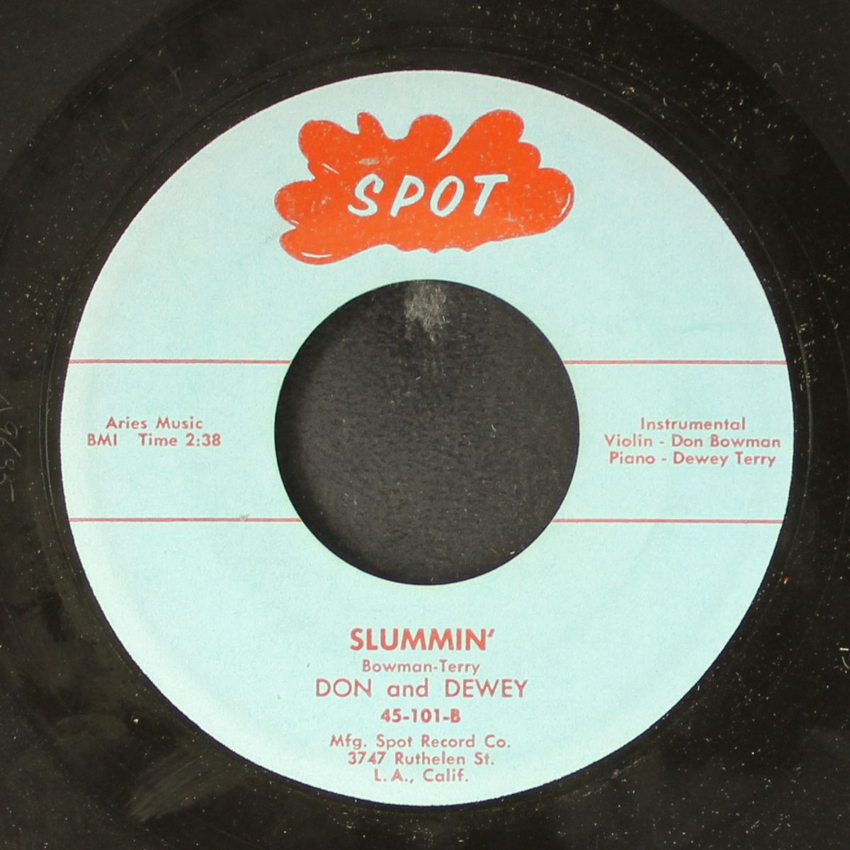 fiddlin' the blues / slummin' by DON & DEWEY